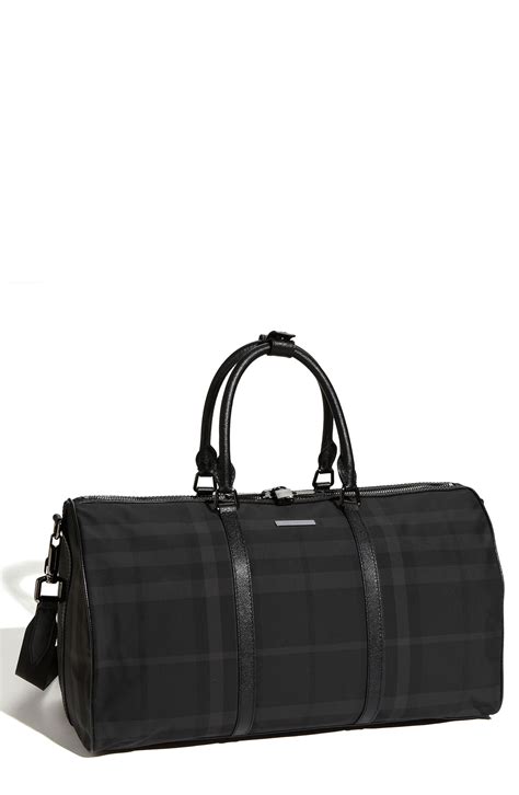 burberry black duffle mens